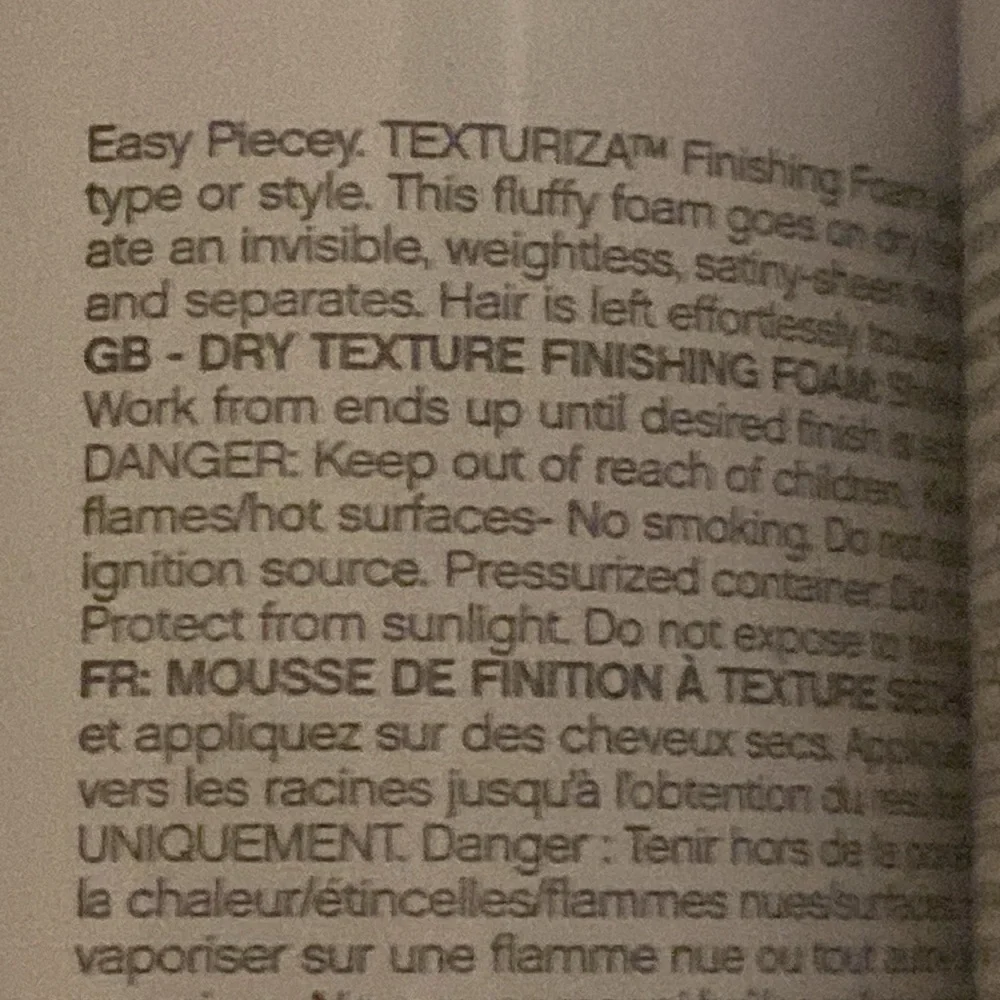 Unite Texturiza Finishing Foam Soft Tousled texture 2 included New in package